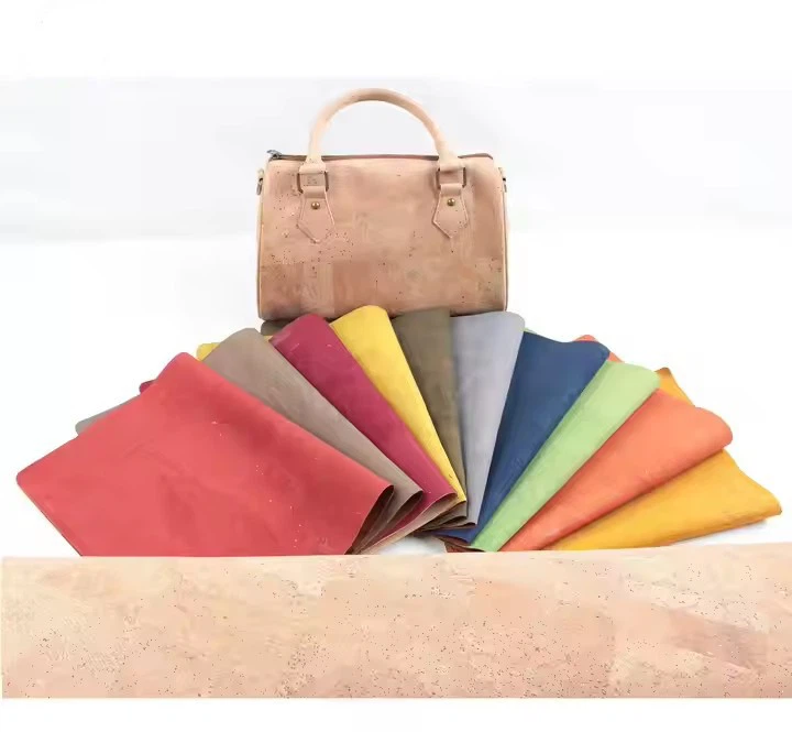 Cork Fabric Bread Vein Thick Cork Pu Leather Sheet For Bags