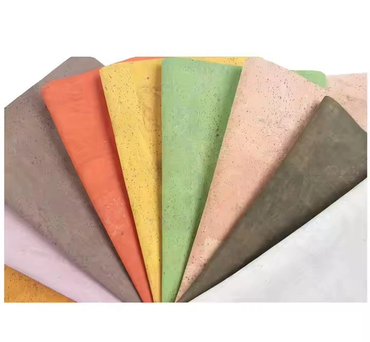Cork Fabric Bread Vein Thick Cork Pu Leather Sheet For Bags