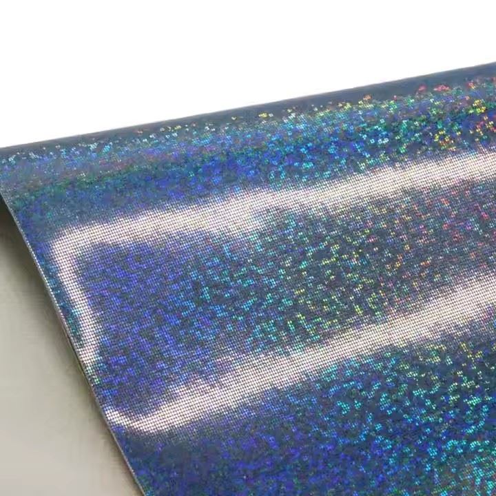 New Design Metal Foiled 0.9mm Pu Synthetic Leather For Bags Shoes